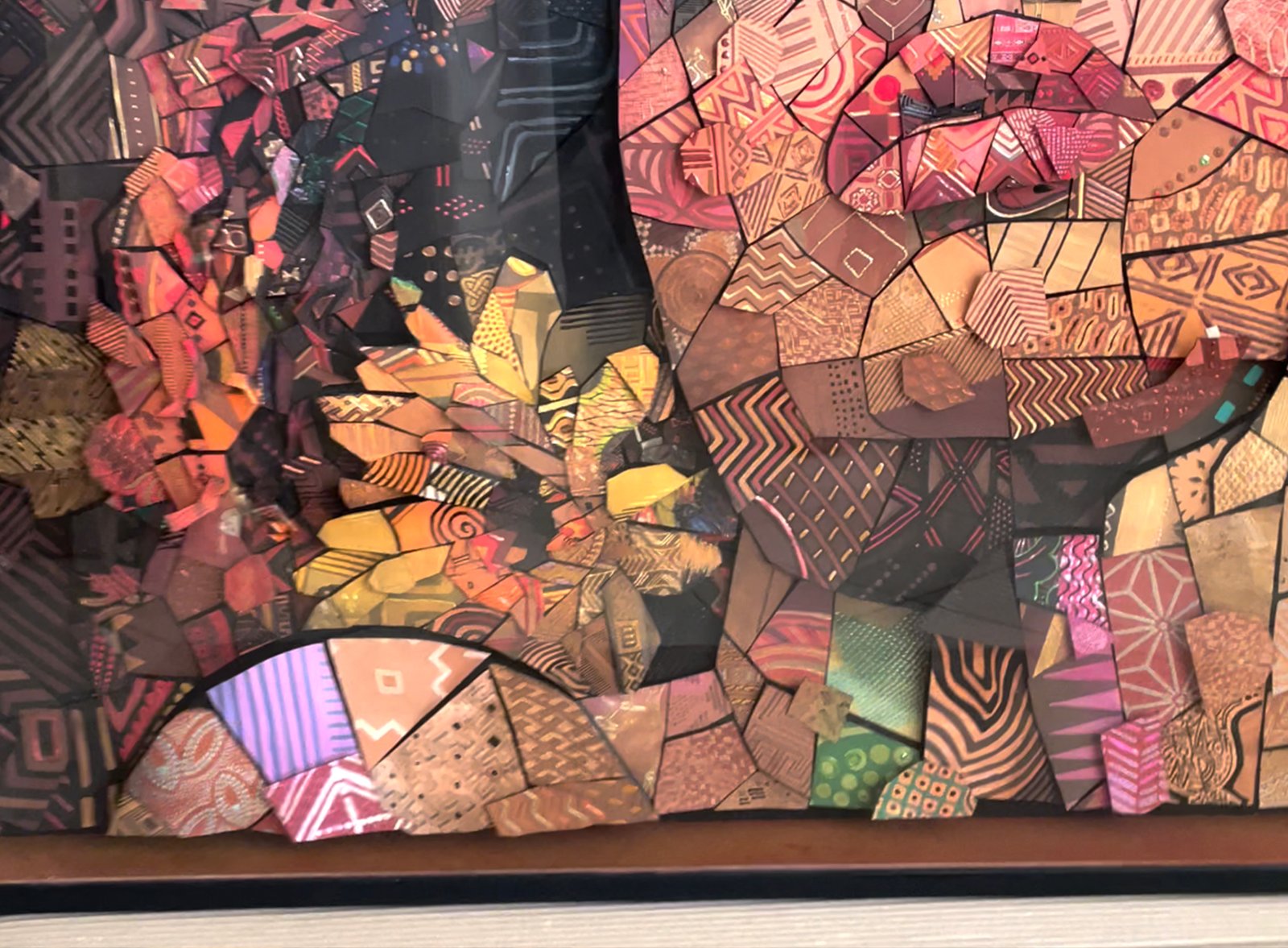 THE AFRICAN BRICKS “Cherish” unique art piece 160 x 120 cm | tsevis