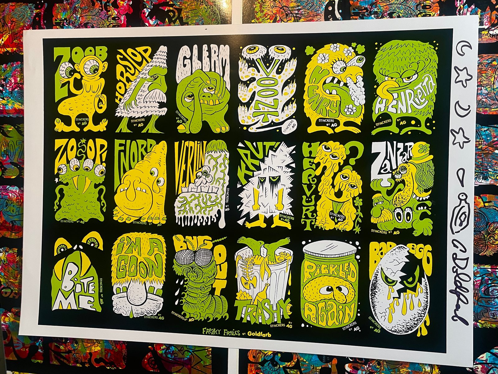 Freaky Frolics Uncut Production Sheet by A. Goldfarb | Stinckers