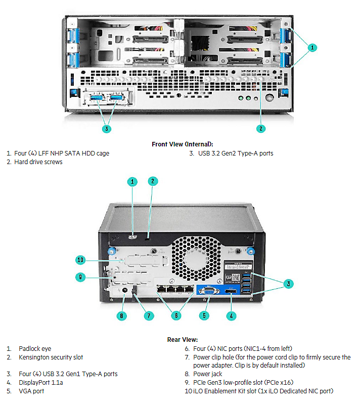 HPE ProLiant MicroServer Gen10 Plus QuickSpecs | HPE