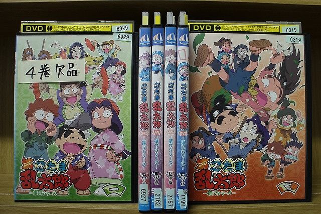 DVD 忍たま乱太郎 第17シリーズ 1～7巻(4巻欠品) 6本セット ※ケース