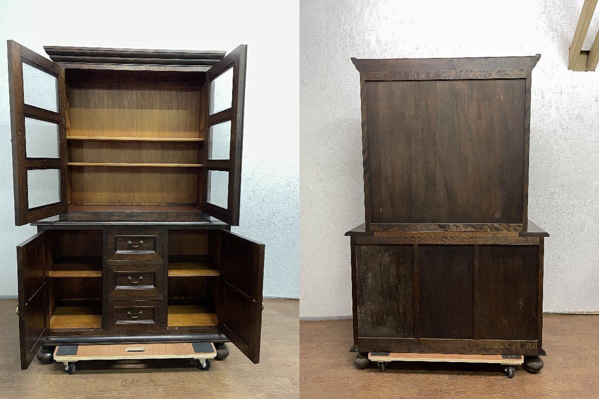 ○松本民芸家具 310型食器棚 カップボード 収納家具 キャビネット