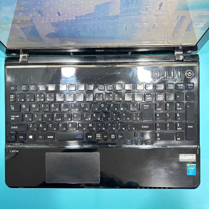 ピアノブラックNEC ノートパソコン メモリ8ギガwin11オフィスDVDカメラ