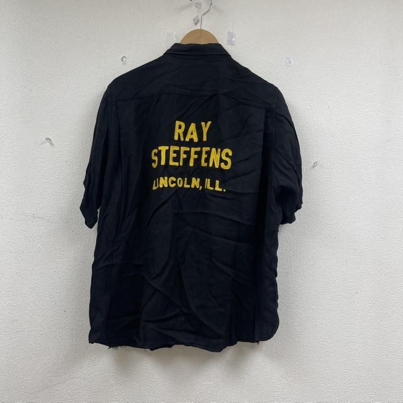 キングルイ 50s 60s ヴィンテージ ボーリングシャツ 襟 ボタン 刺繍