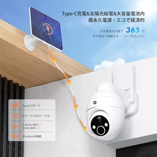 新品】【高精細500万画素?高性能防犯カメラ?設置自由】YESRAMO防犯
