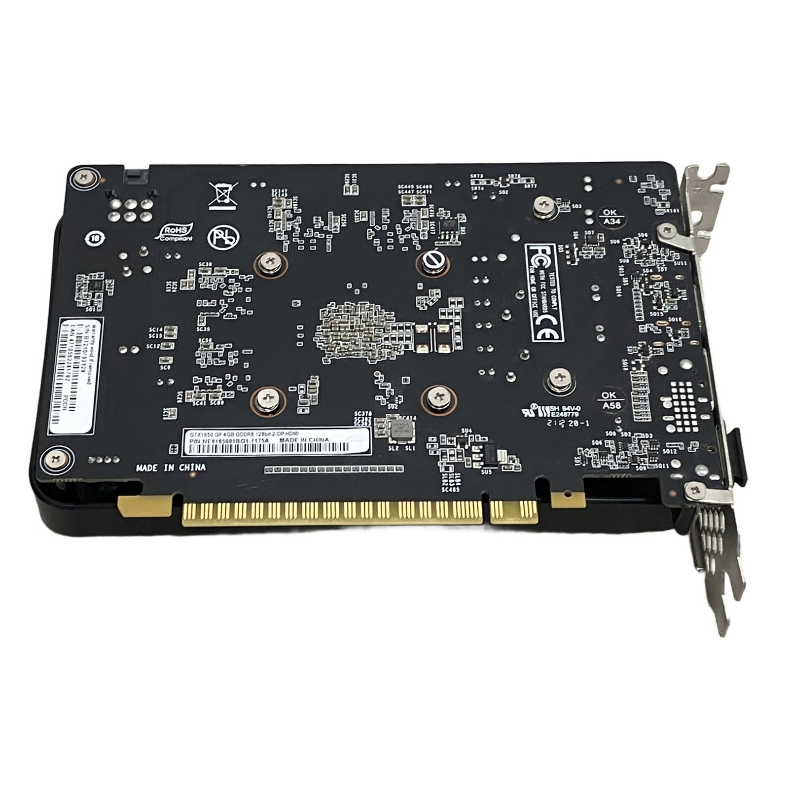 PALIT GeForce GTX 1650 GP 4GB GDDR6 128bit 2-DP HDMI グラフィック