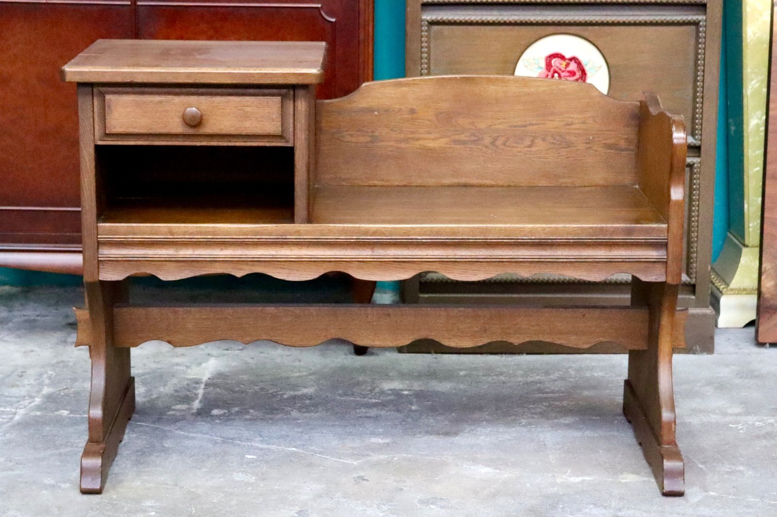 GMIH443○karimoku / カリモク コロニアル 電話台 FAX台 テレフォン