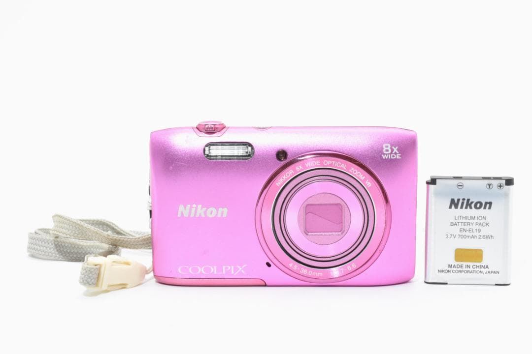 55】Nikon ニコン COOLPIX S3600 クールピクス ピンク デジタルカメラ