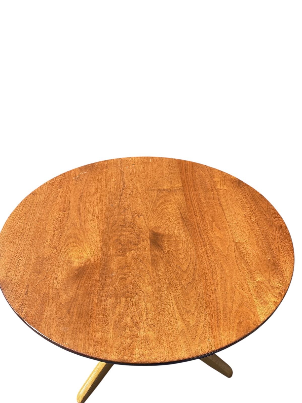 2022年製】柏木工 特注ラウンドテーブル 120cm ウォールナット×オーク
