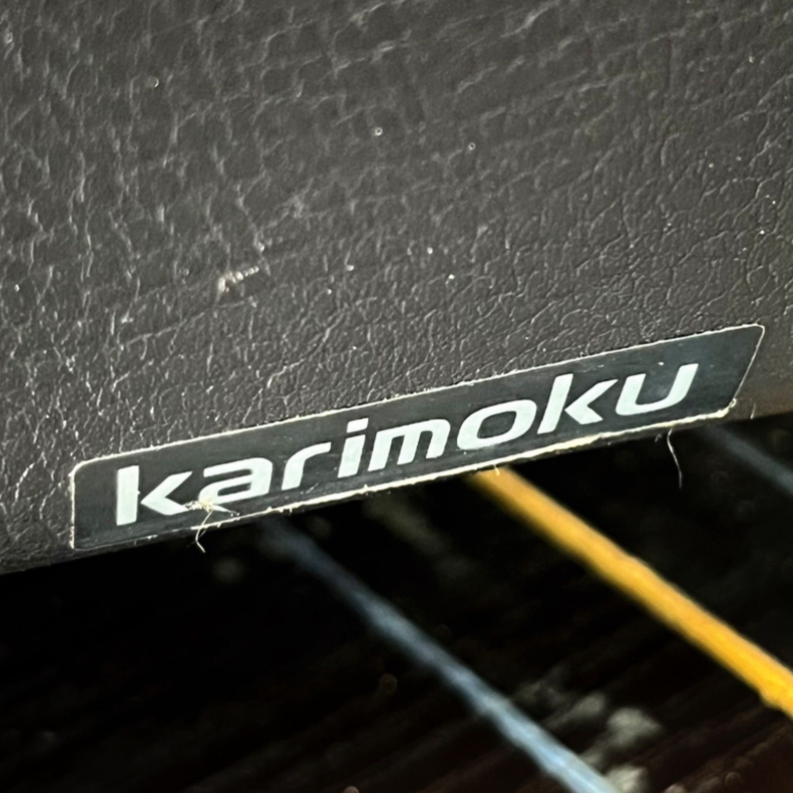 取付無料！カリモク家具 ZU53 本革リダークブラウンソファ・オットマン