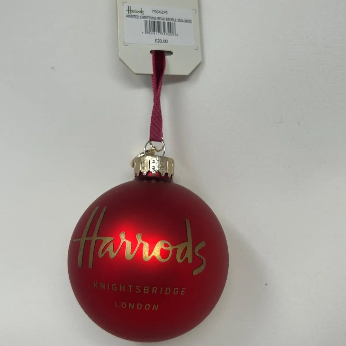 Harrods ハロッズ クリスマスオーナメント 2024クリスマスベアー ノア