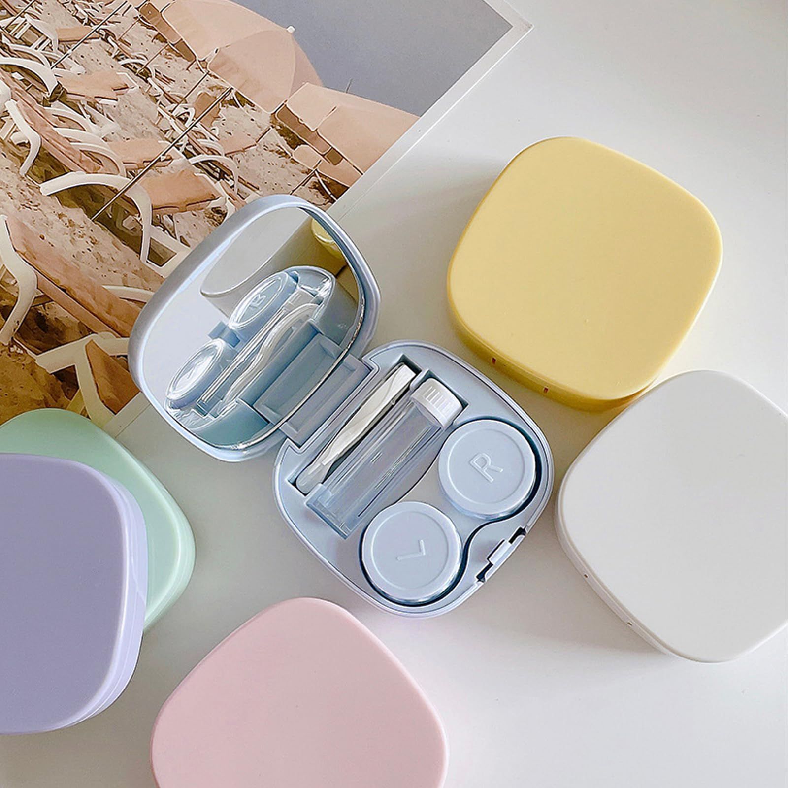 ZiSyouMa コンタクトケース コンタクトレンズケースセット ソフト