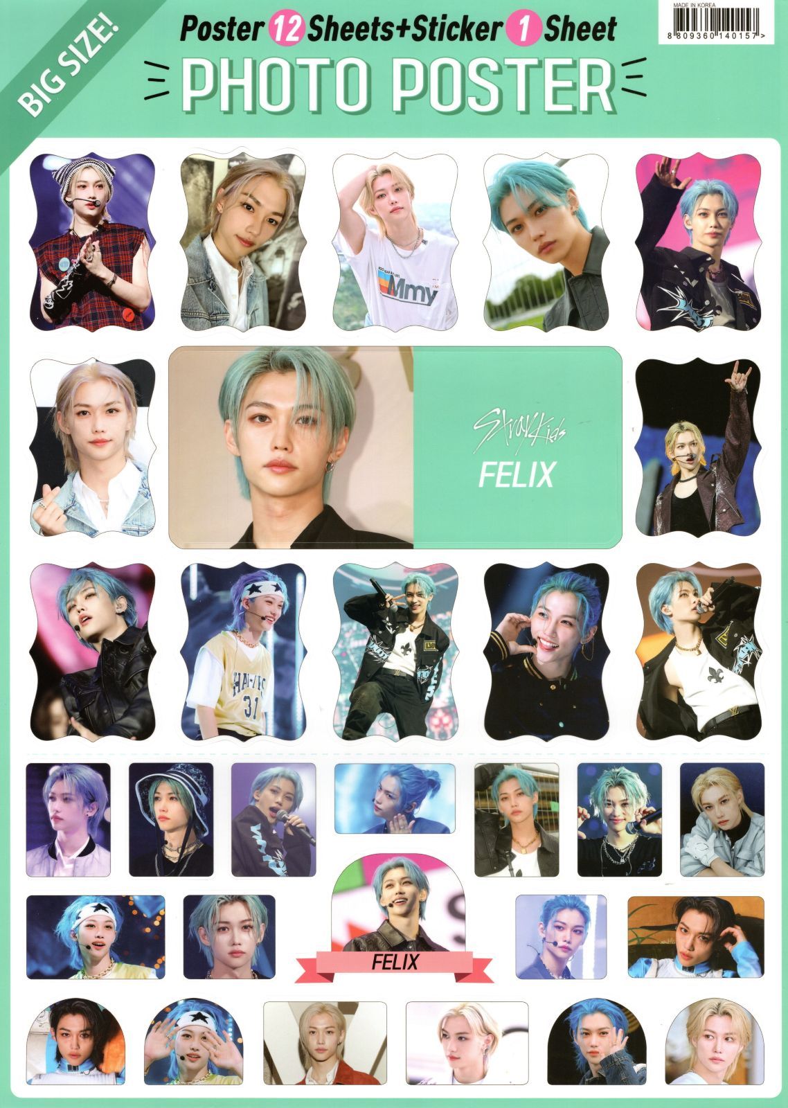 Stray Kids スキズ Felix フィリックス グッズ ポスター 12枚 (A3