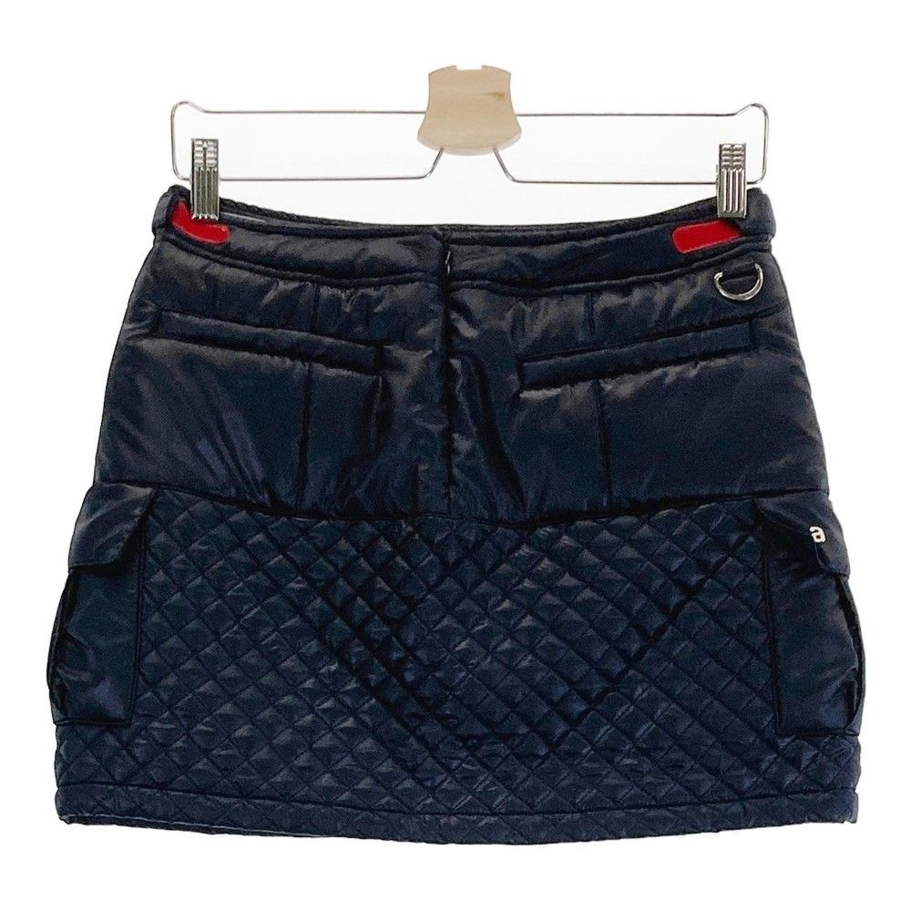 サイズ：M AND PER SE アンパスィ 中綿スカート ネイビー系