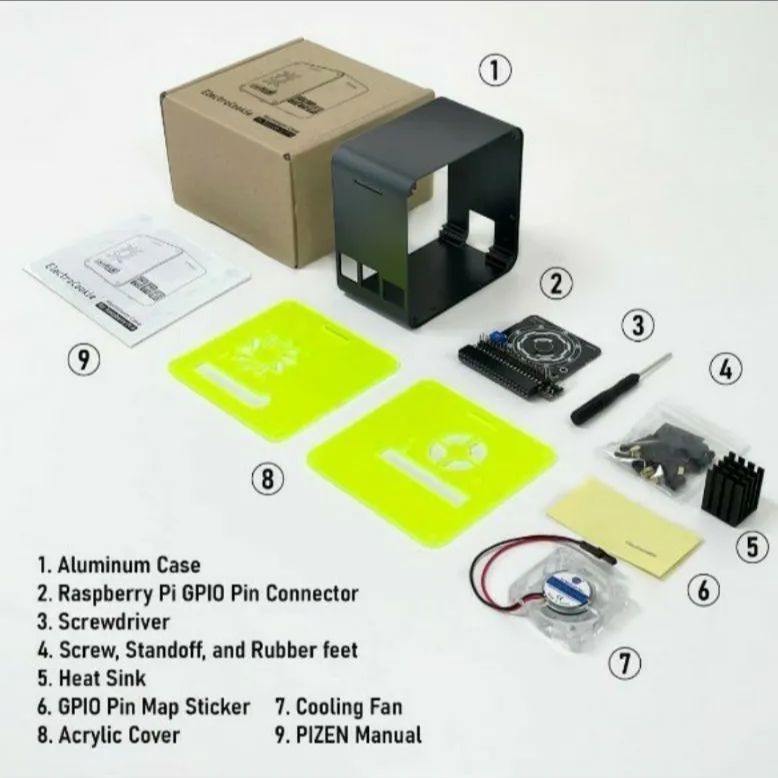 ラズベリーパイ 4B ミニタワー ケース raspberry pi - メルカリ