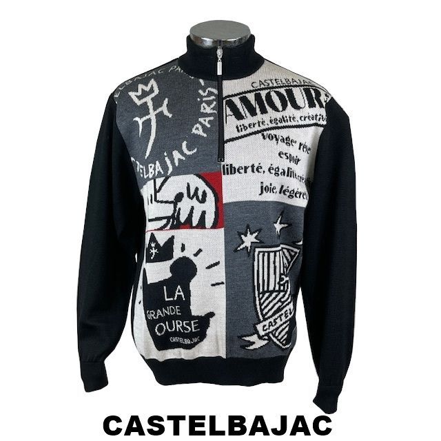 30％OFF カステルバジャック CASTELBAJAC ハーフジップセーター