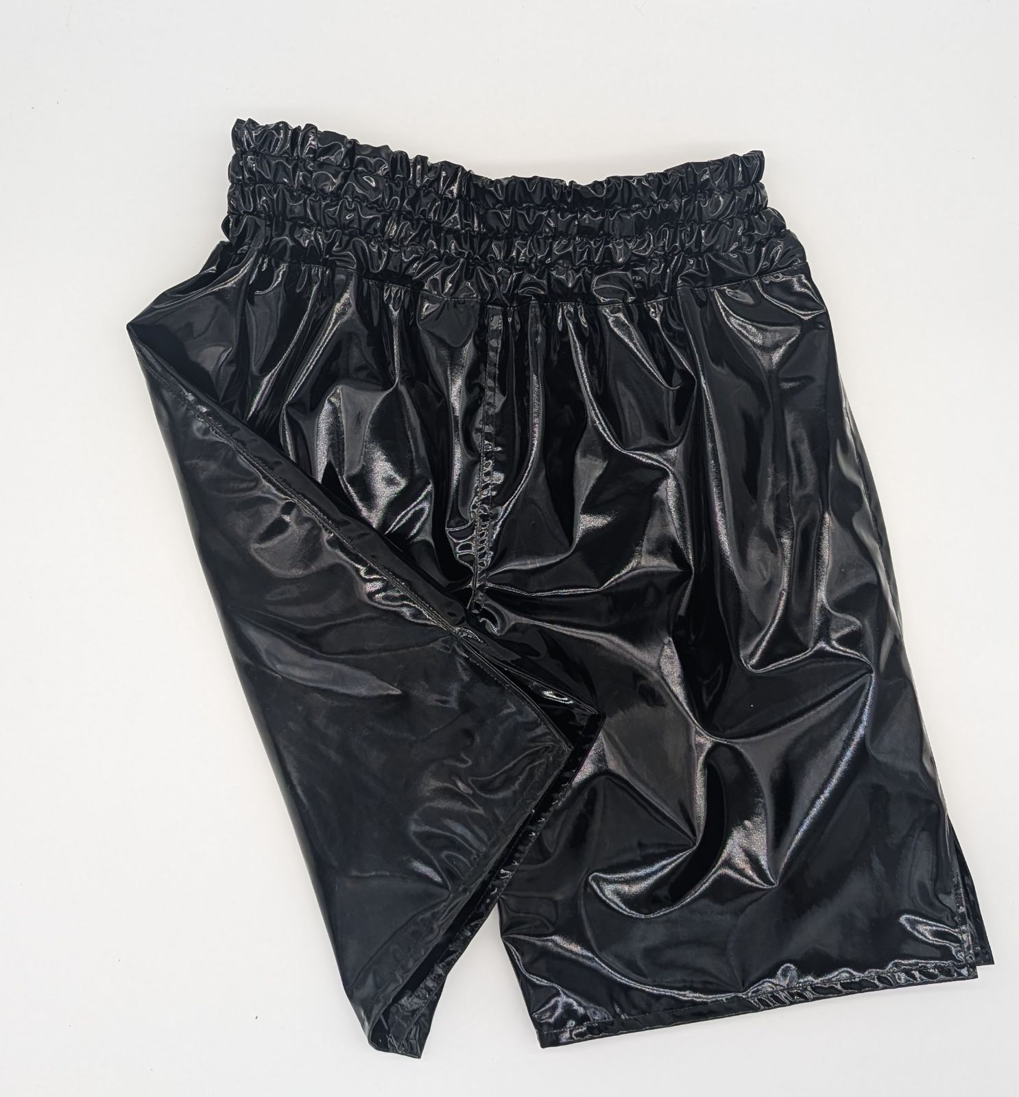 光沢抜群【エナメル生地のボクシングトランクス(エナメル裏地付き