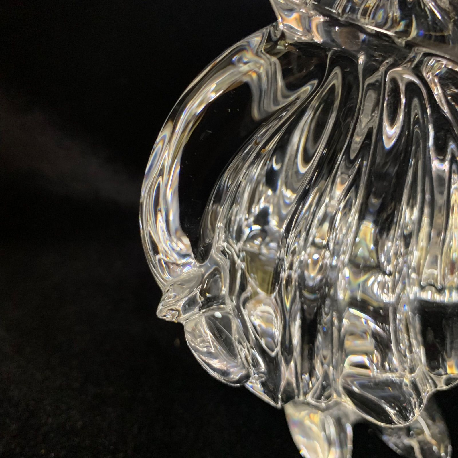 希少 未使用 美品 バカラ 笛吹き ピエロ クリスタル ガラス フィギュア