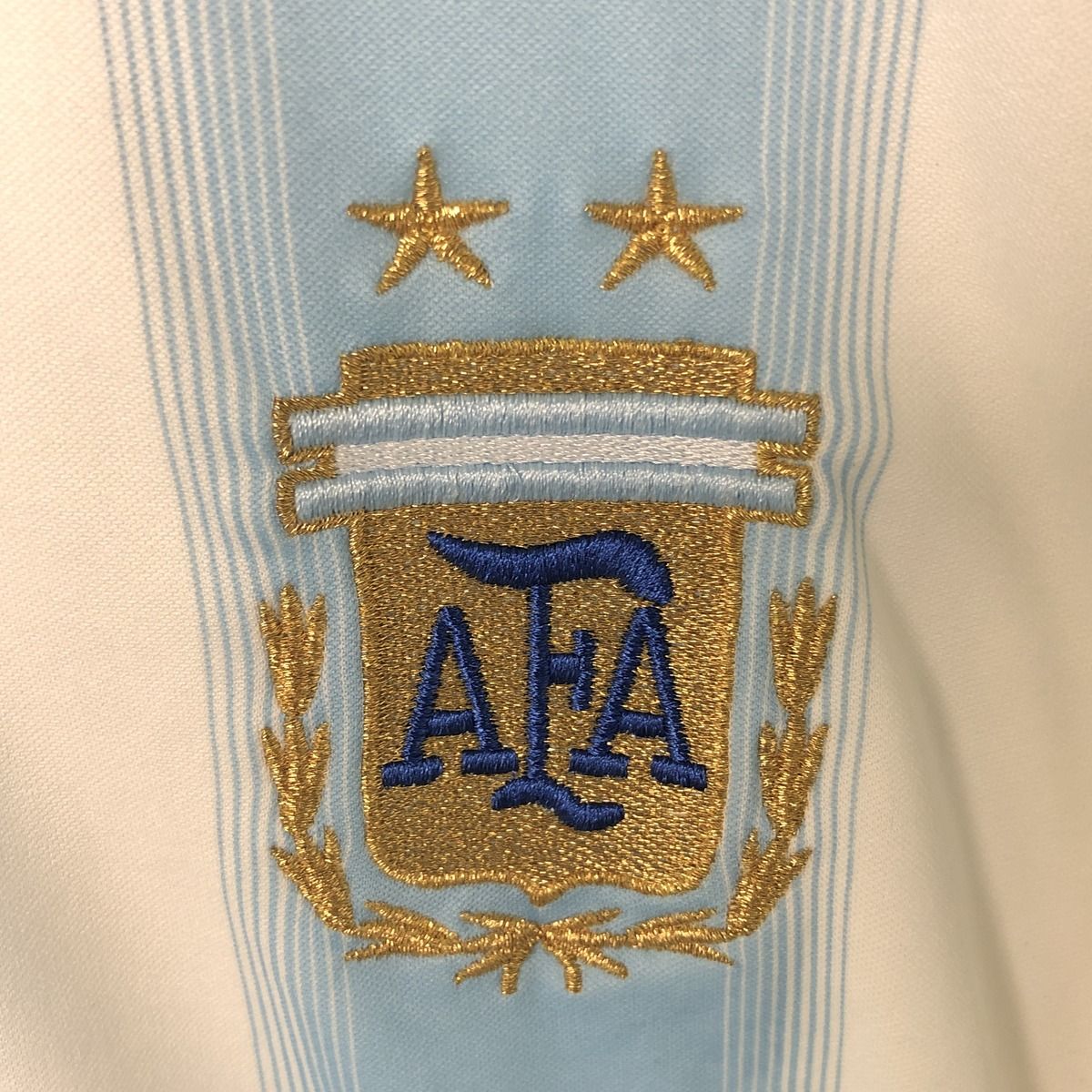古着 アディダス adidas アルゼンチン代表 ストライプ柄 Vネック
