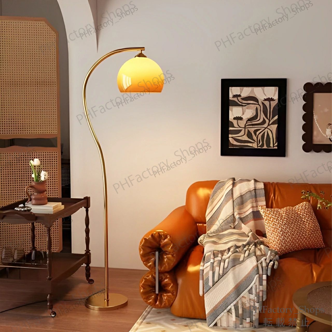 北欧風フロアランプ / おしゃれなLEDスタンドライト / トーチ型 北欧風