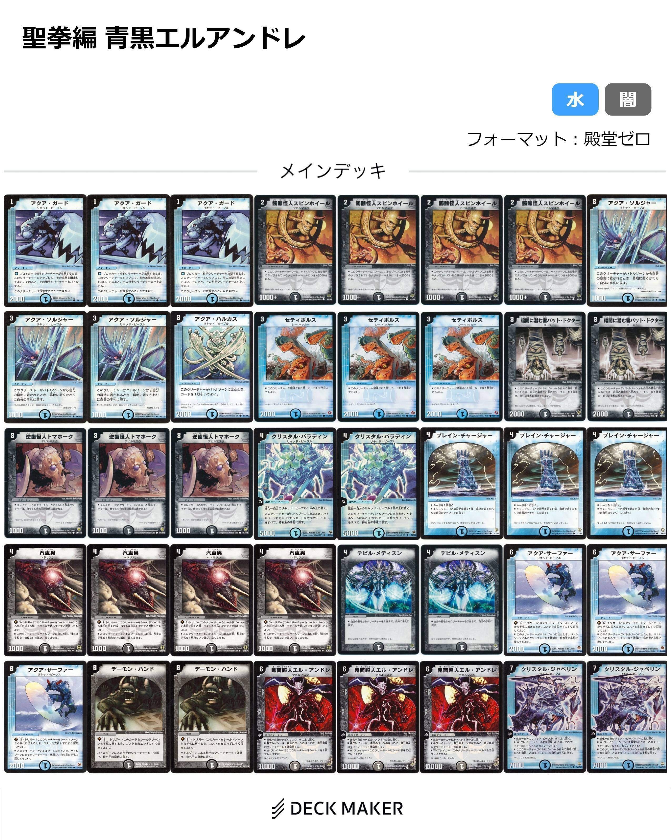 聖拳編・デッキまとめ『旧枠総合殿堂ルール』｜しきいのあかざわ