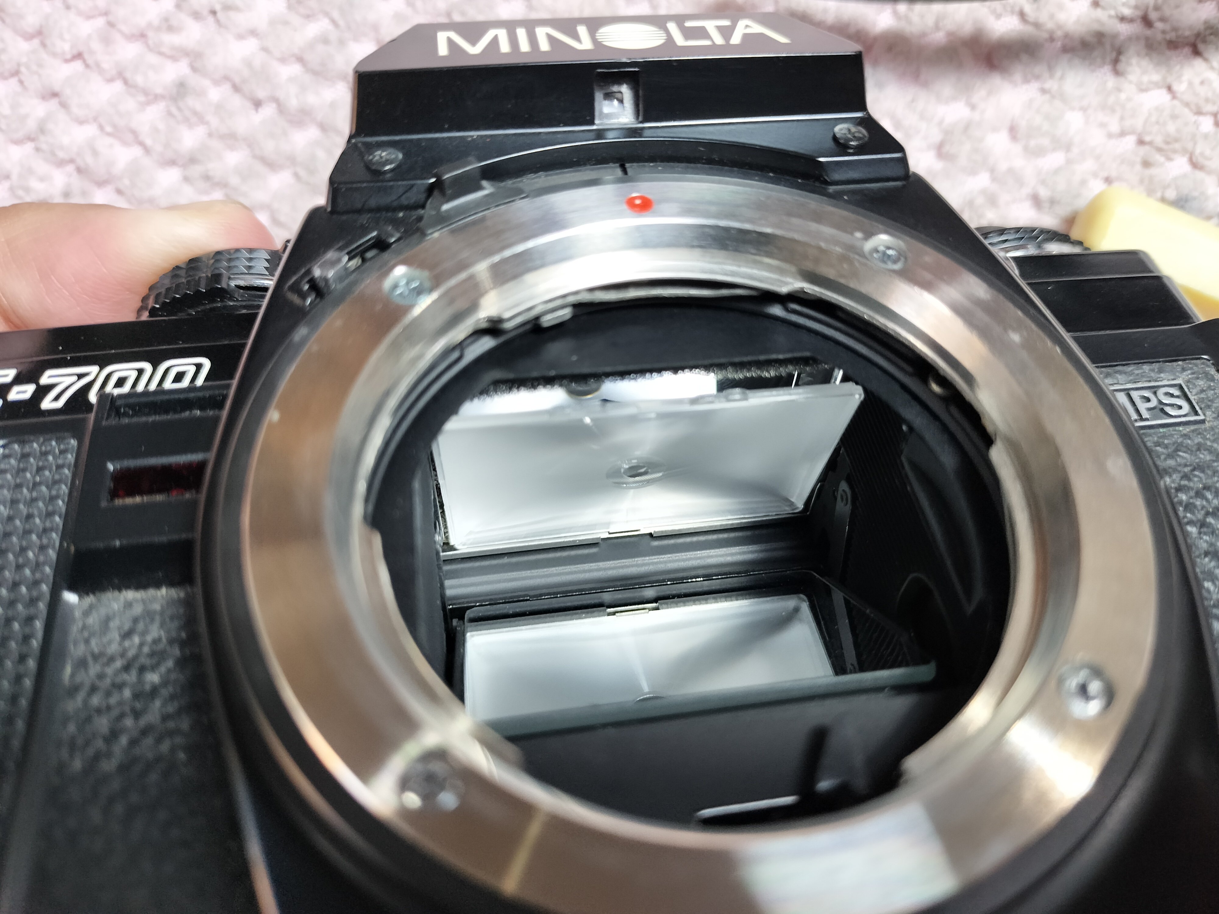 Minolta X-700の分解｜フィルムカメラ修理のアクアカメラ