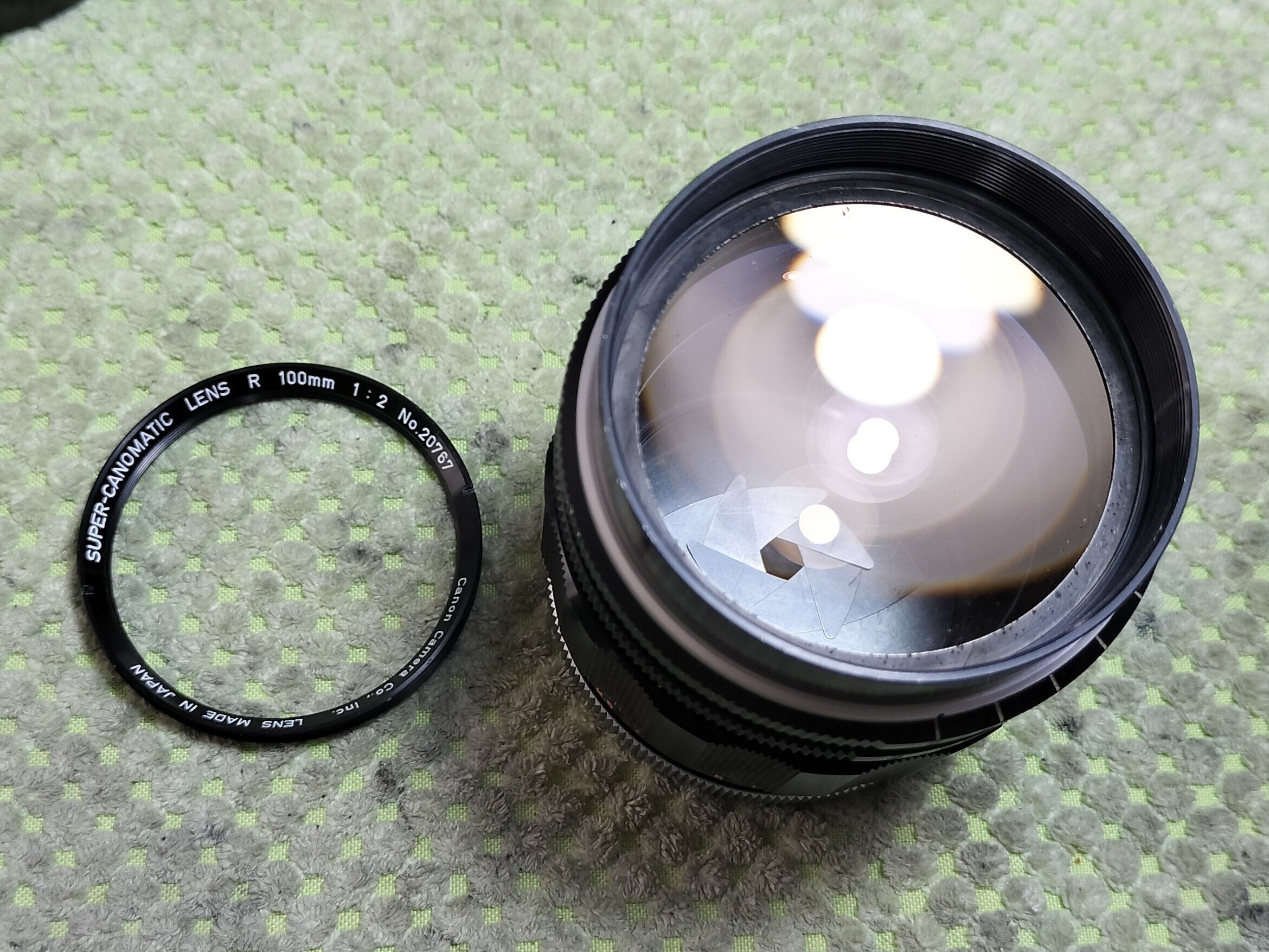 Canon Super Canomatic Lens R 100mm F/2の分解｜フィルムカメラ修理の