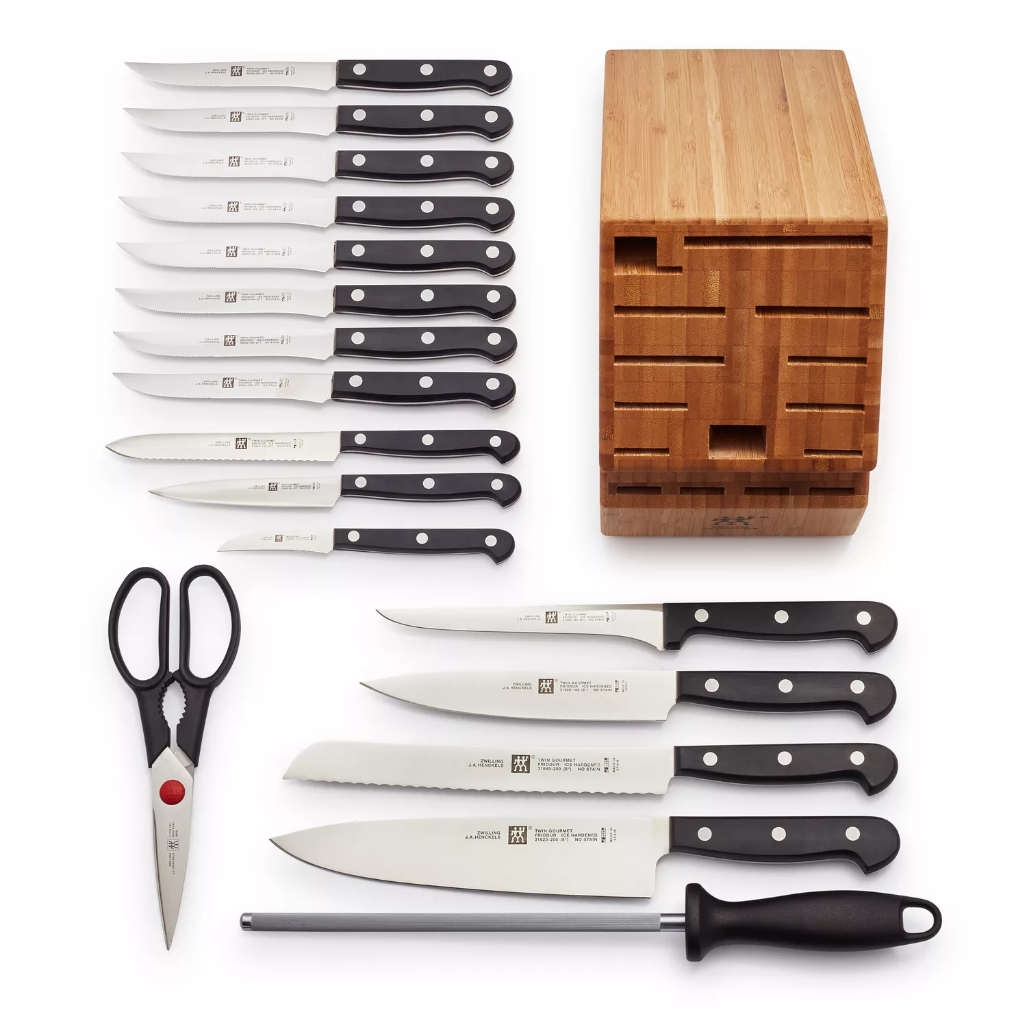 Zwilling J.A. Henckels Twin Gourmet 18-Piece Knife Block Set | Sur