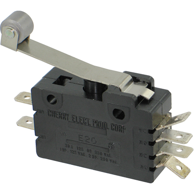 ZF Electronics 0E20-00K0 Switch, Snap Action, DPDT, Roller