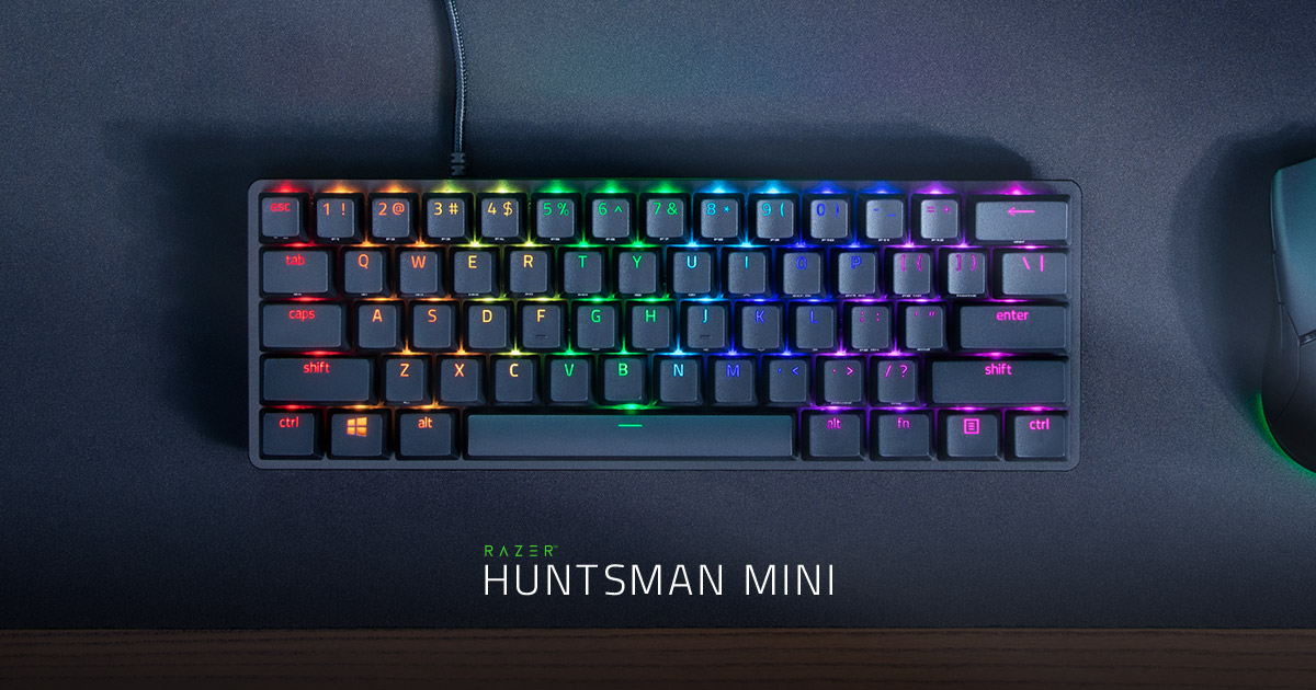 60% 小型のゲーミングキーボード - Razer Huntsman Mini | Razer 日本