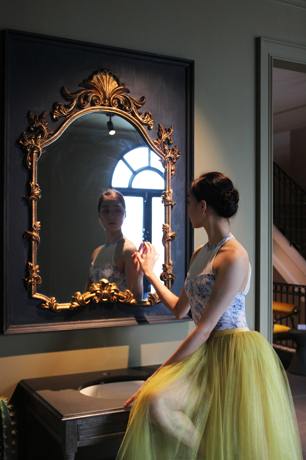 レヴダンス ジョセフィンホルターネックレオタード トワルドジュイ