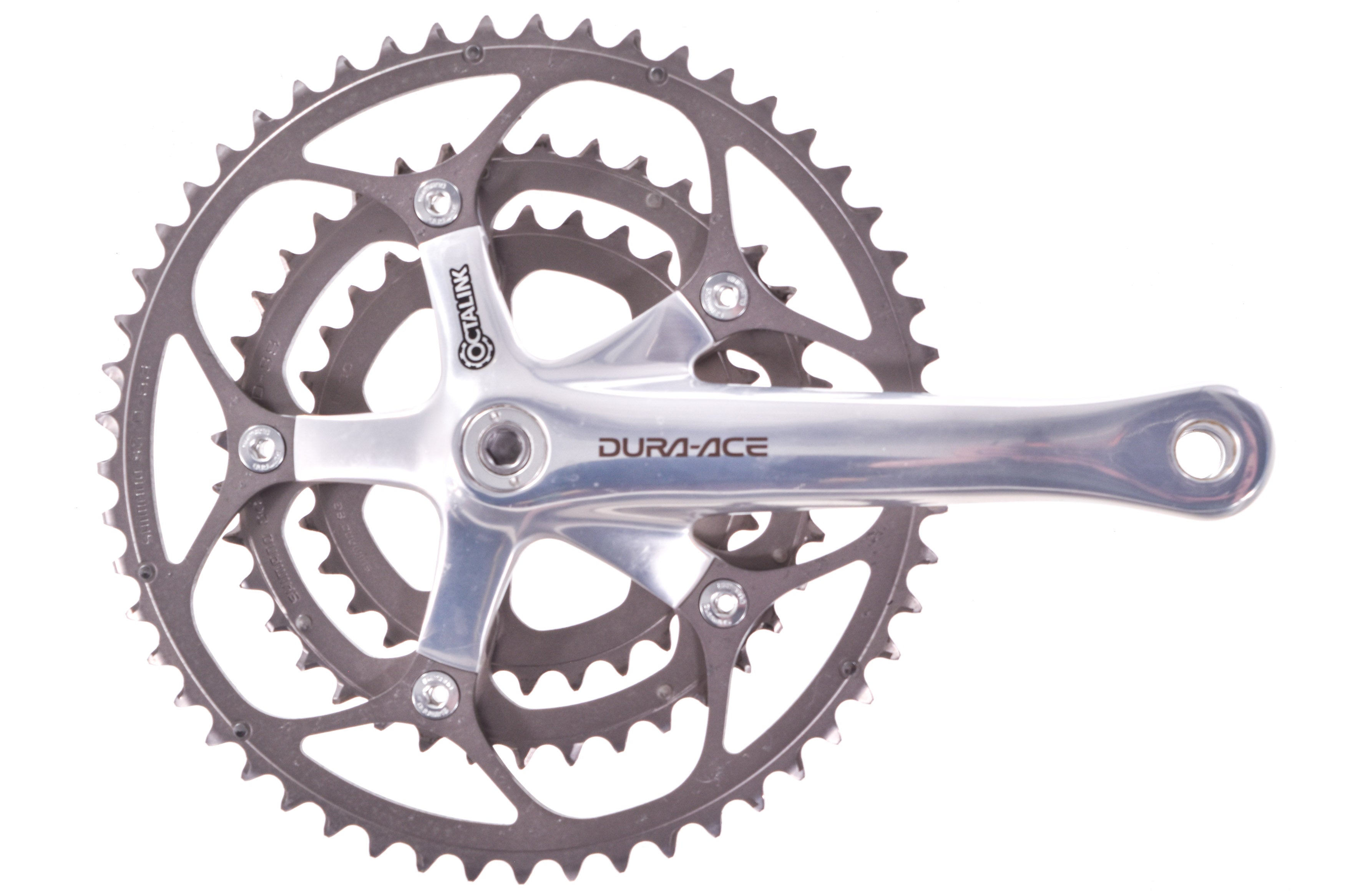 USED Shimano Dura-Ace 7700/7703 3x9 speed Triple Road Groupset 170mm 1