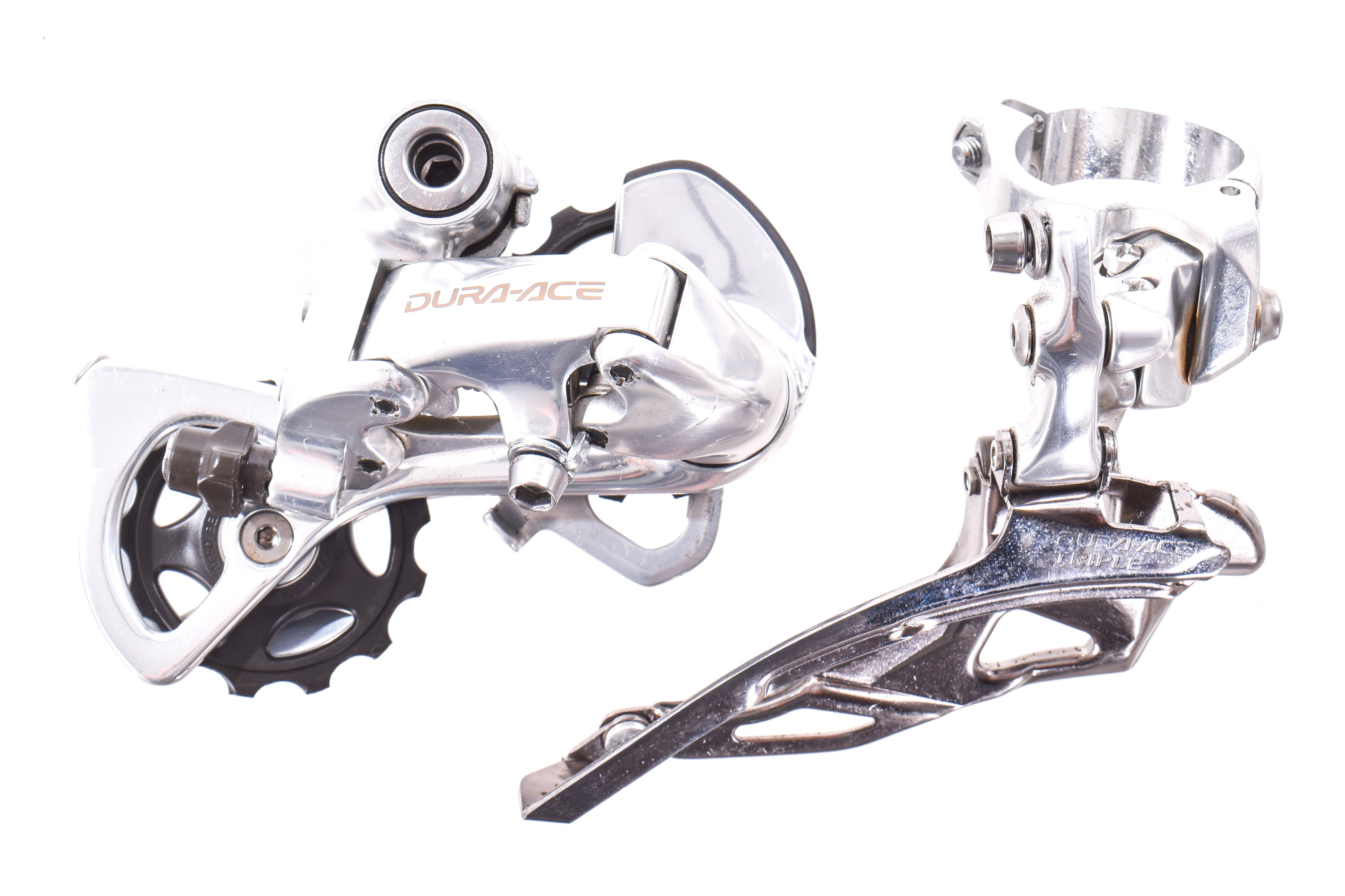 USED Shimano Dura-Ace 7700/7703 3x9 speed Triple Road Groupset 170mm 1