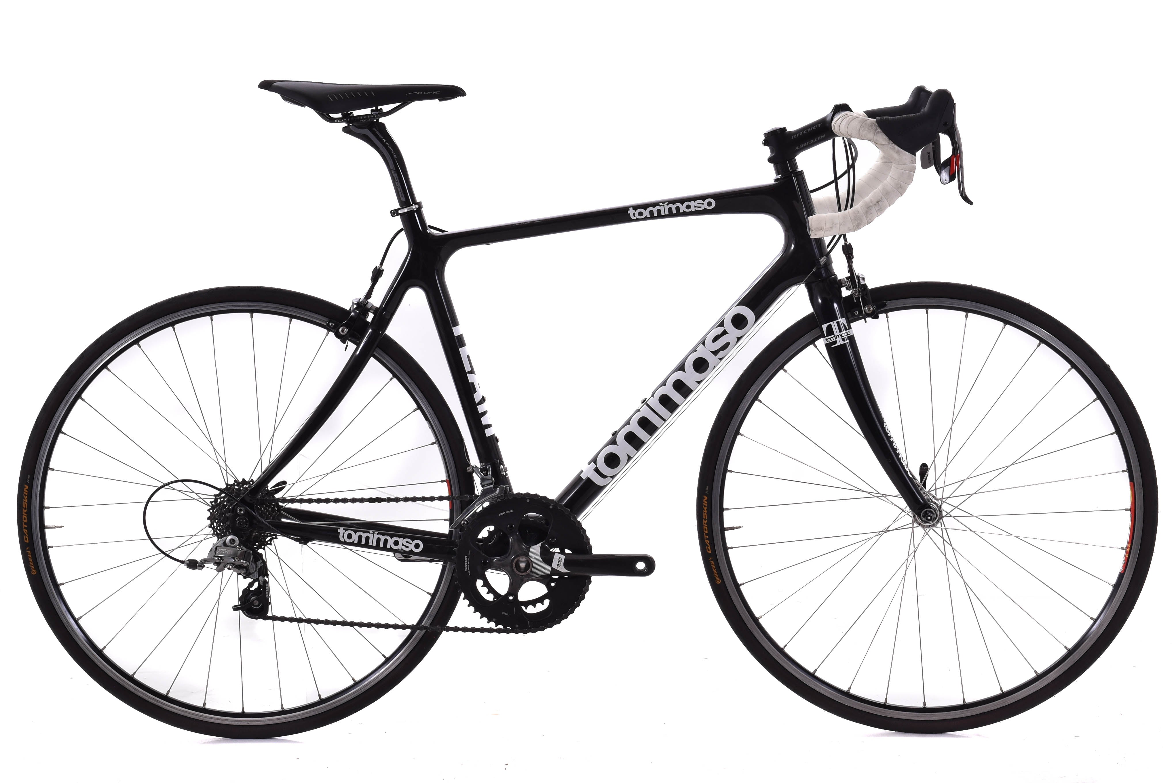USED Tommaso Team Carbon Road Bike Large SRAM Red Force 2x10 speed