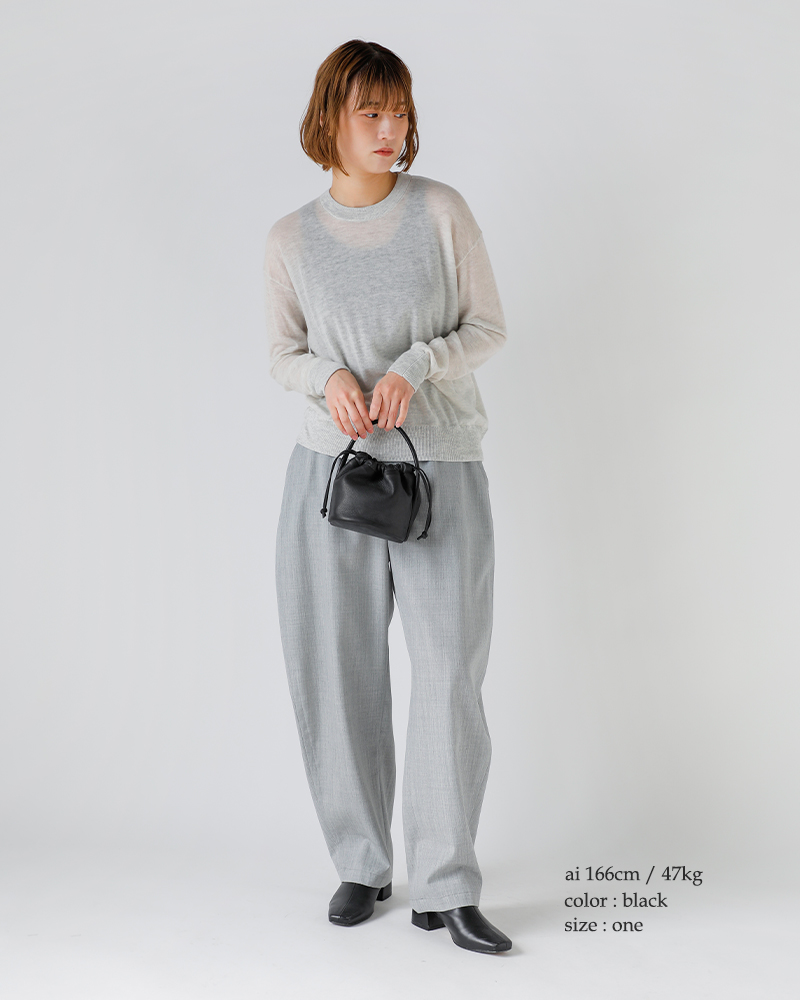 Aeta アエタ ディアレザー ハンドル ポーチ ミニ “DEER” da109-kk ユニ