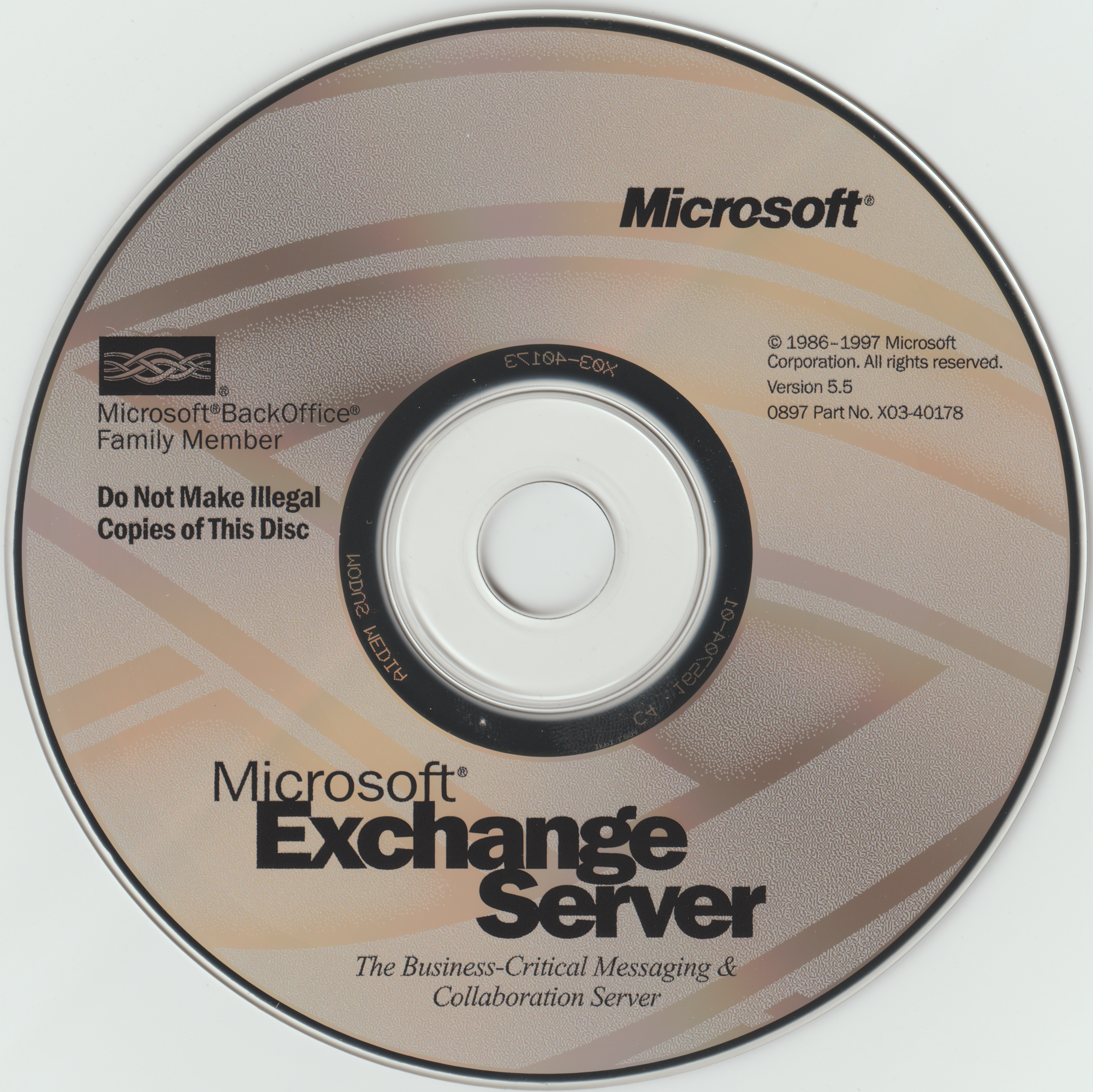 Microsoft Exchange Server 5.5 (CD-ROM, 1997) : Microsoft : Free