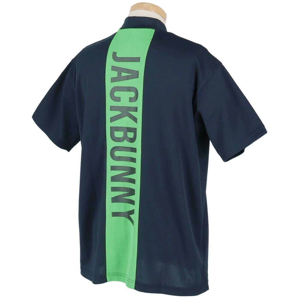 ジャックバニー Jack Bunny!! メンズ ビッグロゴ 配色ライン 鹿の子