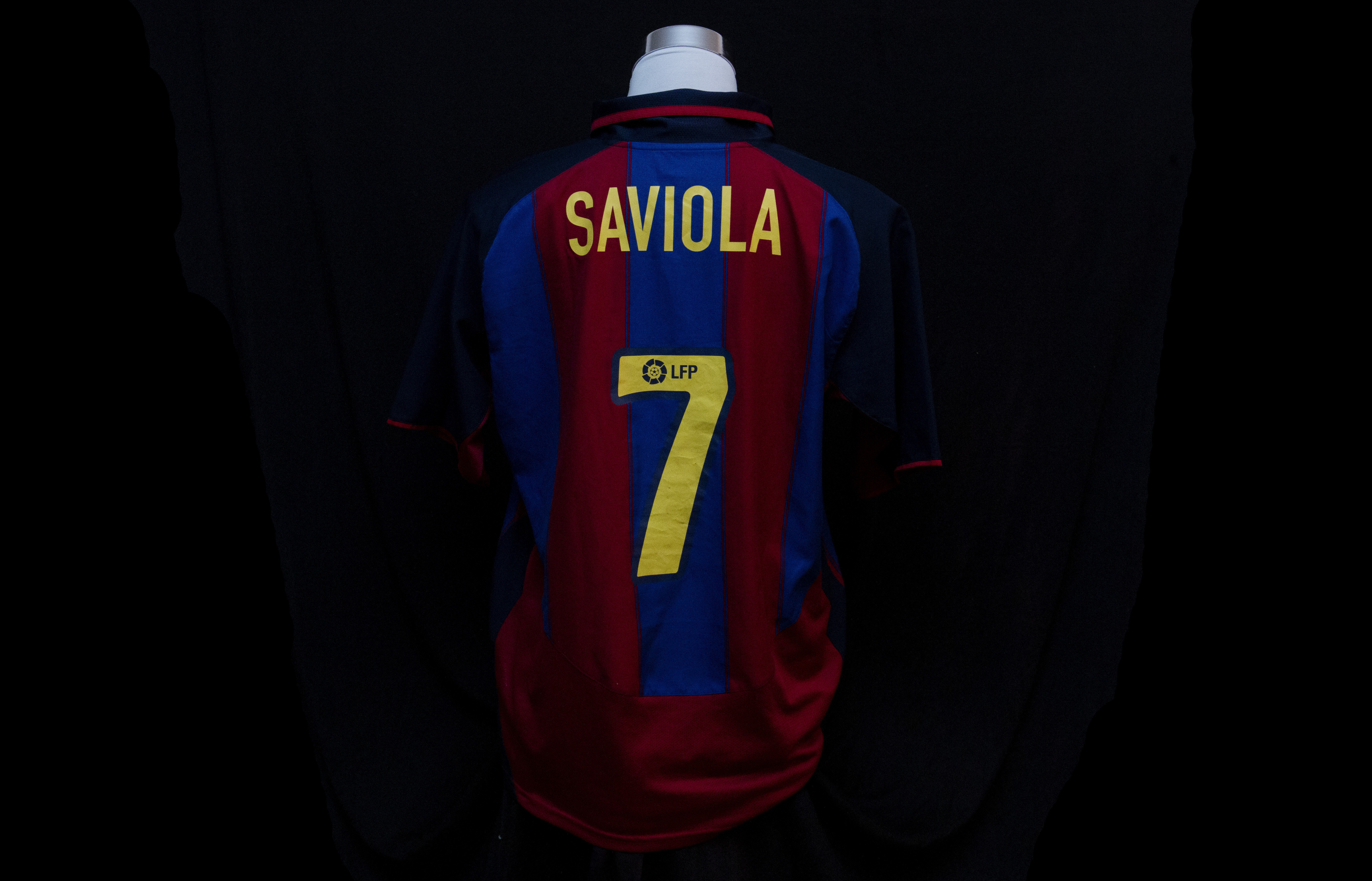 JAVIER SAVIOLA #7 | 2003-04 FC BARCELONA SPAIN | MATCH WORN