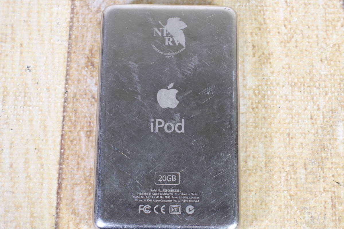 Apple アップル 新世紀エヴァンゲリオン仕様 iPod 20GB NERV刻印
