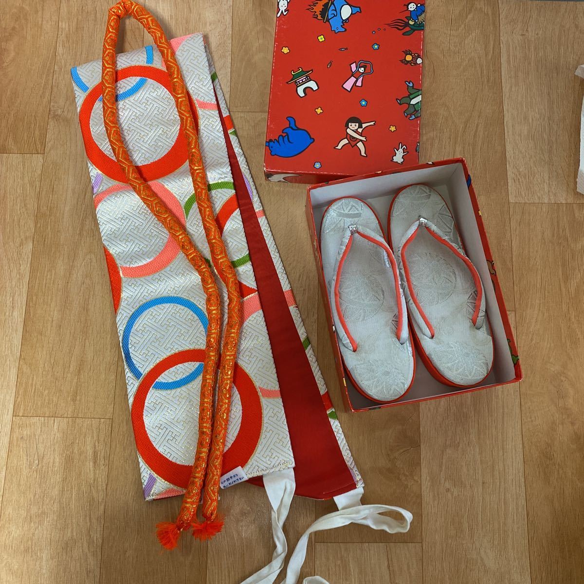 七五三富久蝶結び帯昭和レトロレアアンティーク