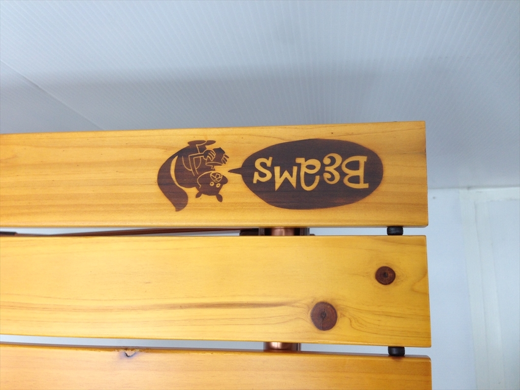 下松)Coleman×BEAMS コールマン 2016 ナチュラルウッドロールテーブル