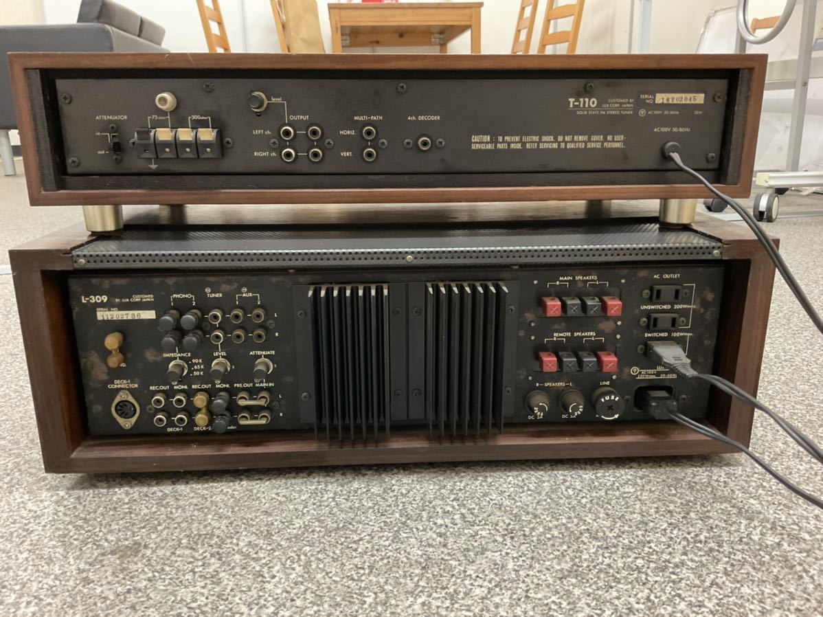 通電確認済】LUXMAN ラックスマン T-110 チューナー 通電確認済LUXMAN