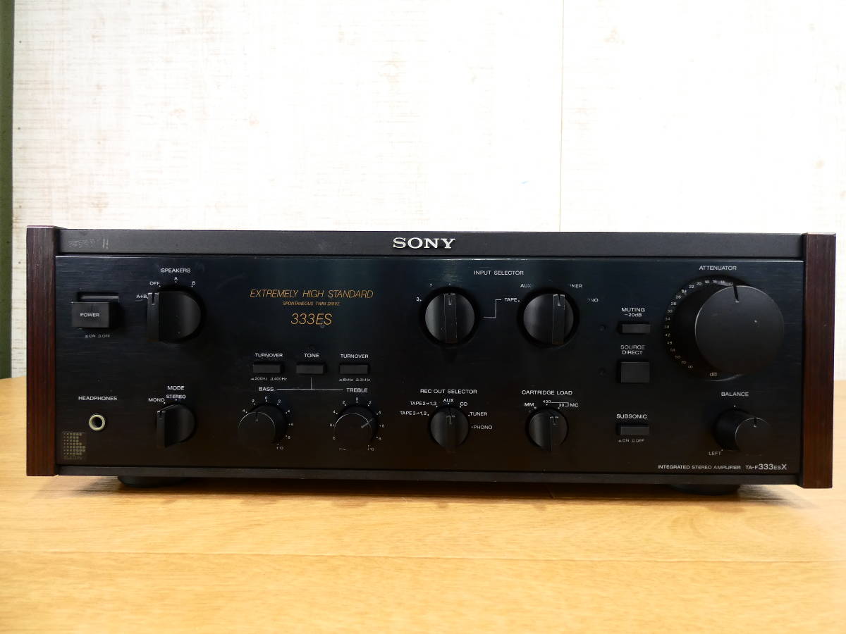 美品】SONY プリメインアンプ 333ESR 出音確認済み 希少】SONY