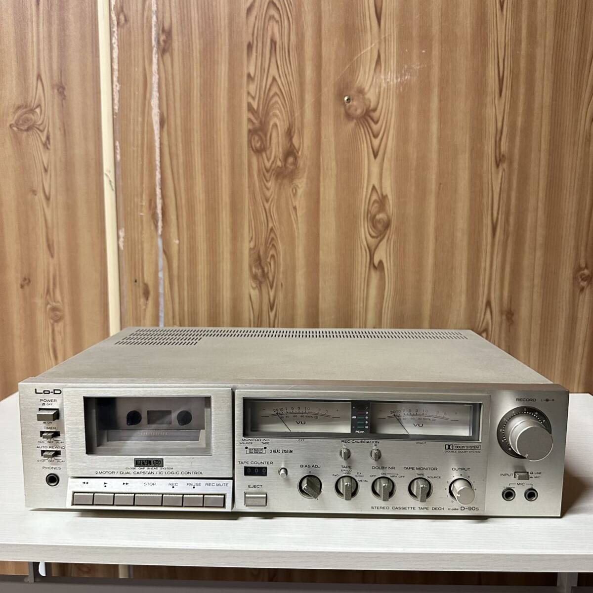 Lo-D D-90S ステレオカセットデッキ オーディオ 音響機材 ジャンク
