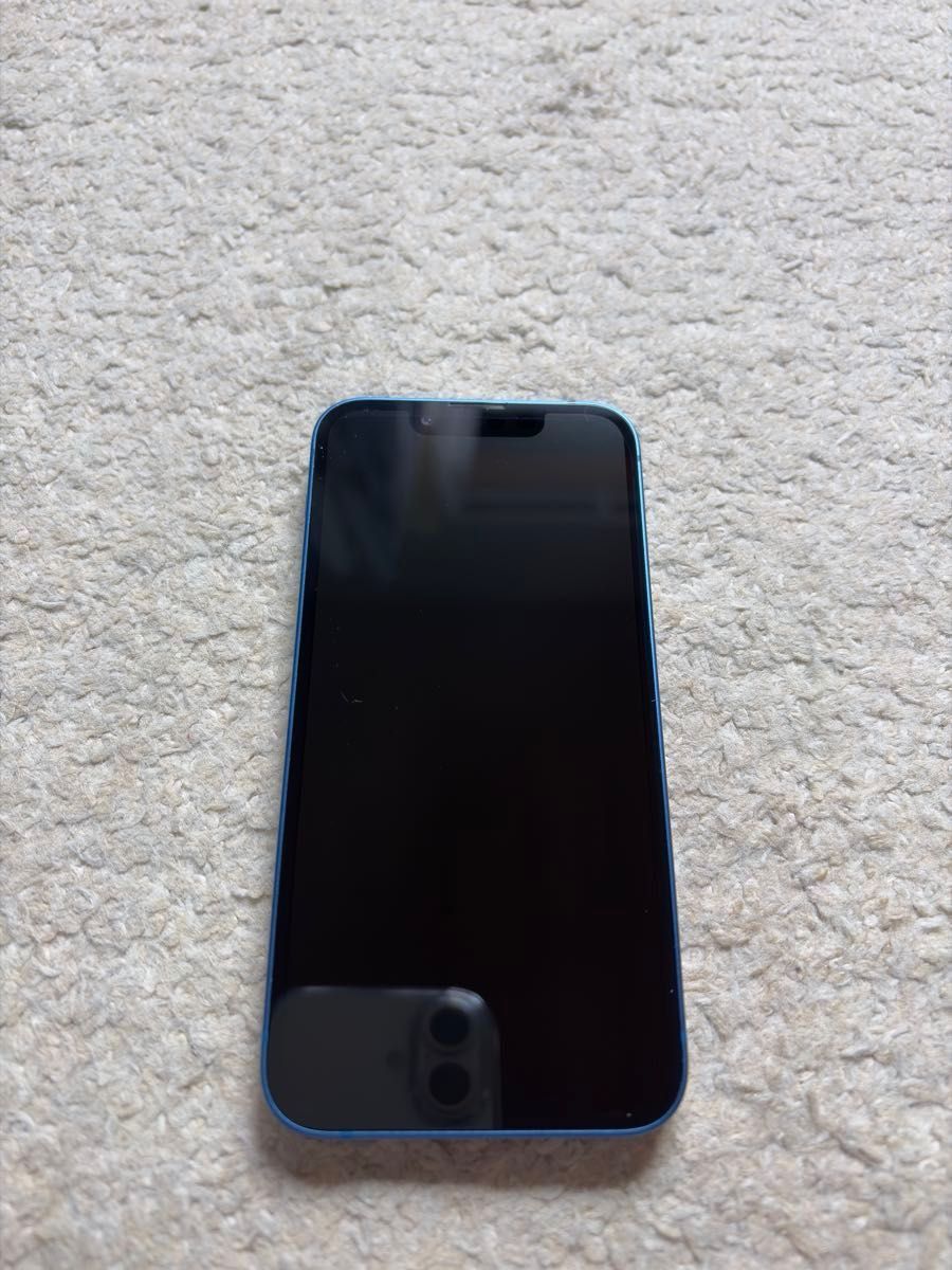 アップル 純正 バッテリー100% iPhone 13 mini 青 512gb SIMロック無