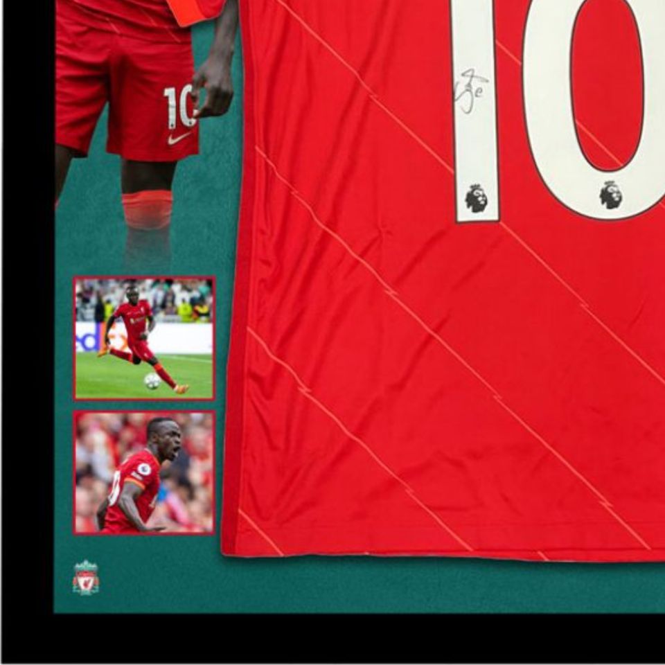 サディオ・マネ【直筆サイン入り】リバプールホームユニホーム