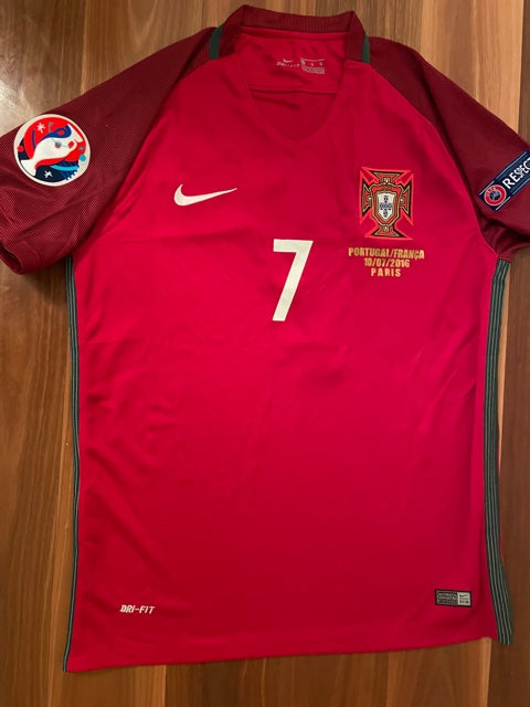 クリスティアーノ・ロナウド 直筆サイン入り 2016 EURO決勝 モデル