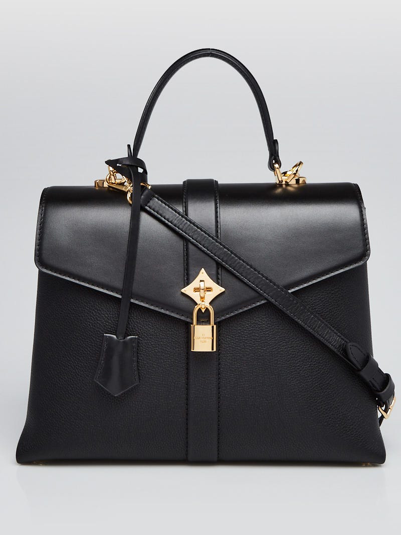 Louis Vuitton Black Leather Rose Des Vents MM Bag | Yoogi's Closet