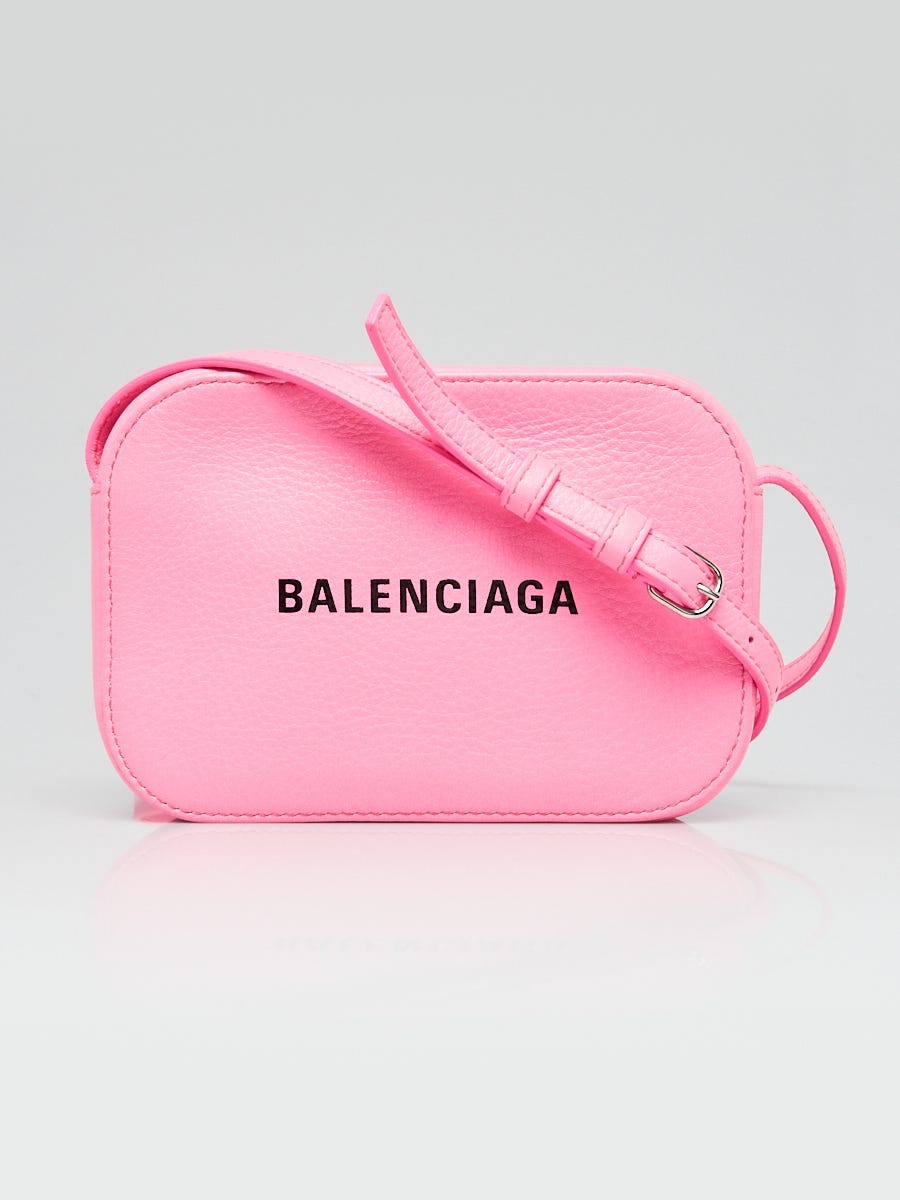 Balenciaga Pink Calfskin Leather Everyday Camera XS Bag | Yoogi's