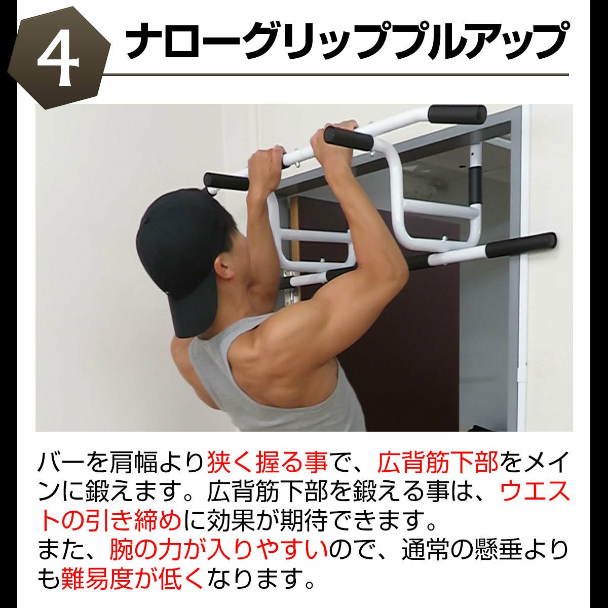 懸垂 自宅 ドア どこでもマッチョ PRO2 チンニング 鉄棒 ぶら下がり