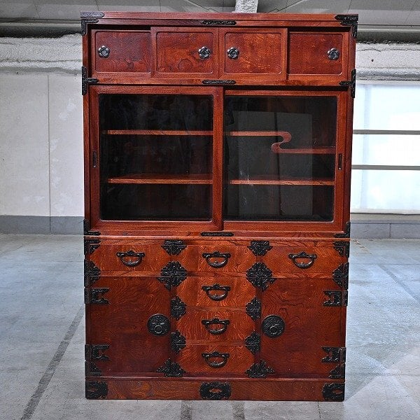 ACTUS スペイン製 「バレンシア」 チェスト パイン無垢材 タイル張り